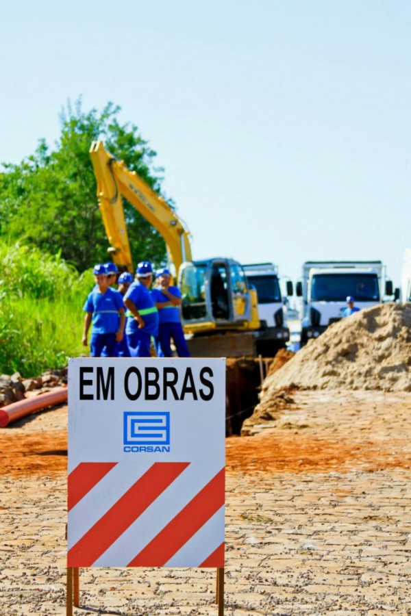 Obras Corsan - Foto de Juarez de Andrade Jr./Divulgação Corsan