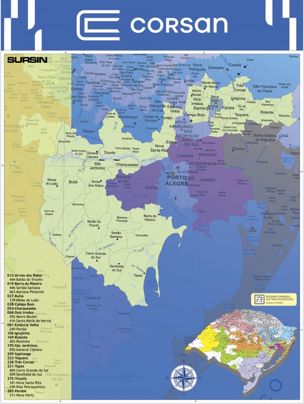 Mapa Regiões SURSIN