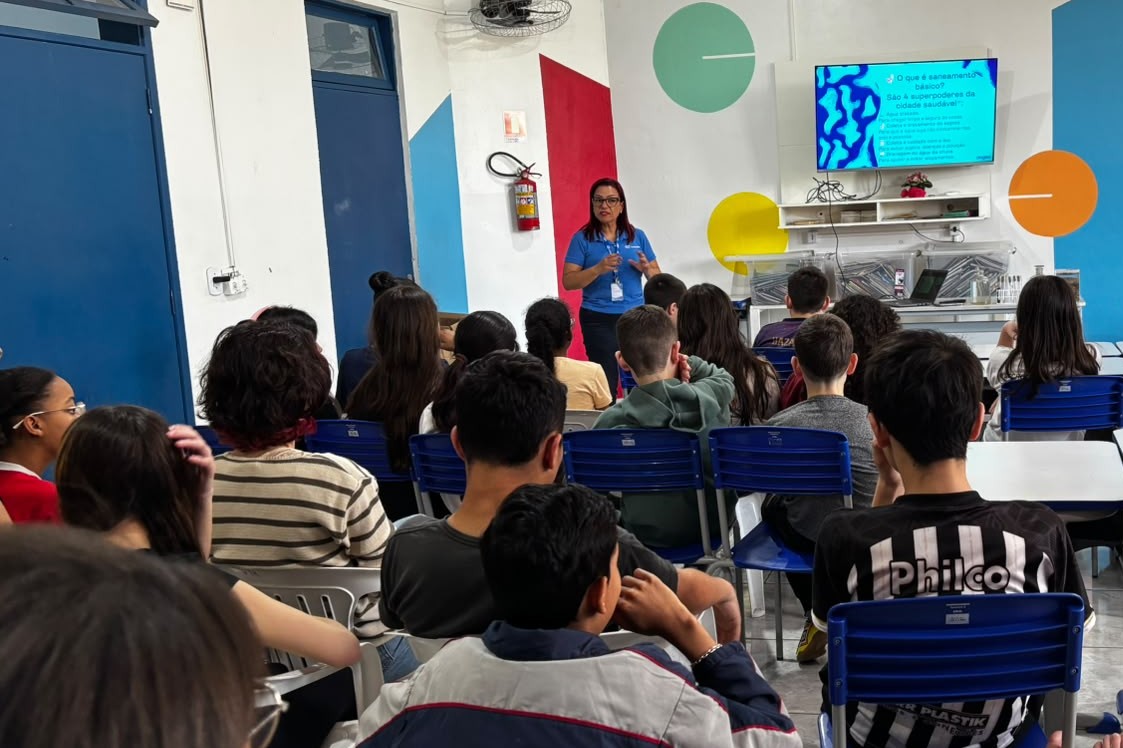 Estudantes da Escola Maria José Walmarath de São Sepé participam do Saúde Nota 10 e conhecem importância do saneamento
